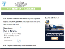 Tablet Screenshot of mcptropfen.com